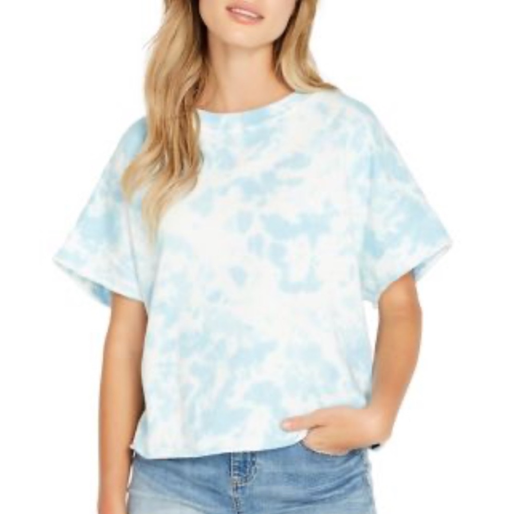 Buffalo David Bitton Light Blue Tie-Dye Tee